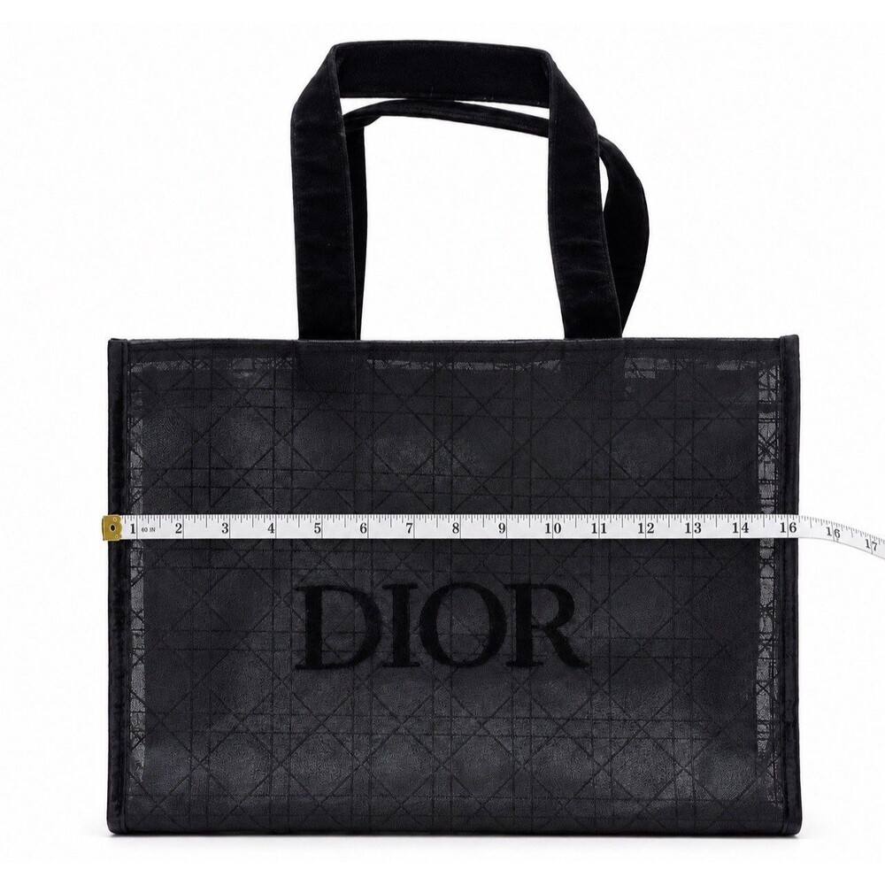 Christian Dior Beauty Parfums VIP Black Velvet Mesh Large Tote Bag - Picture 5 of 11